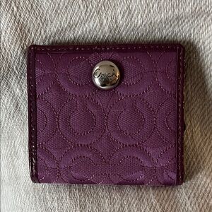 Coach Purple Card Wallet